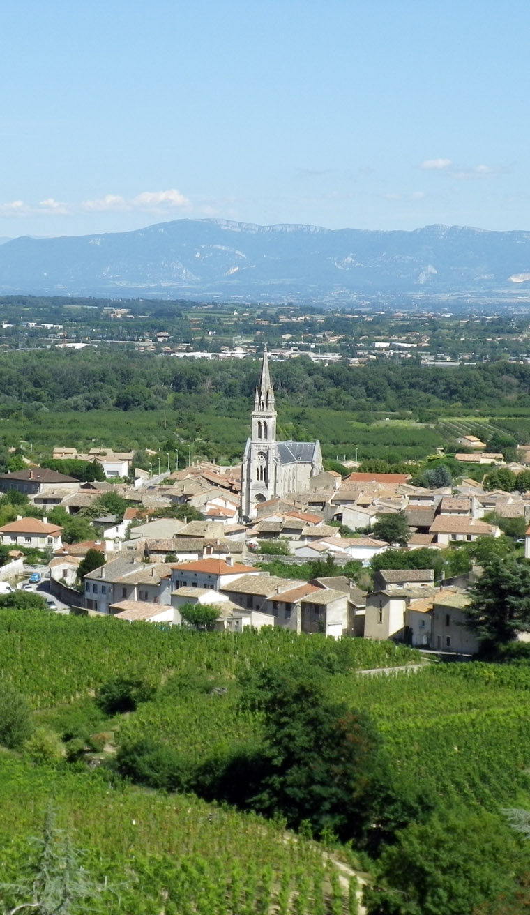 vue de cornas et vercors des vignes