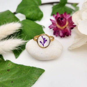 Bague acier inoxydable doré - MUSCARI TOUPET